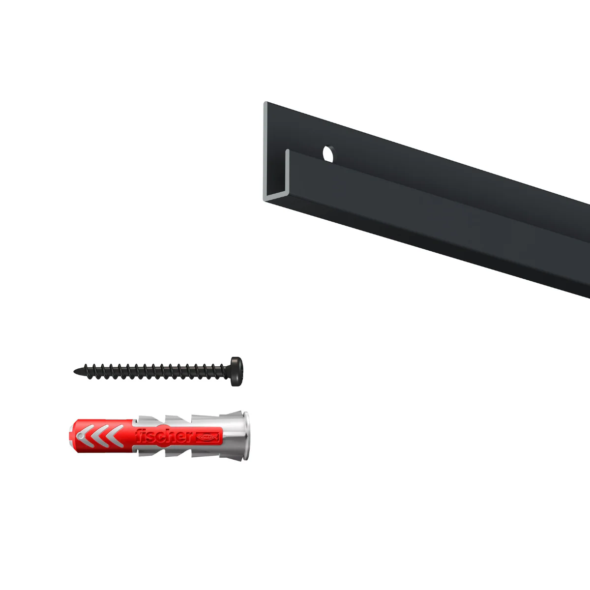 Cimaise Classic Rail 200 cm + vis & chevilles multimatériaux - Cimaise Tableau Artiteq - Image 10