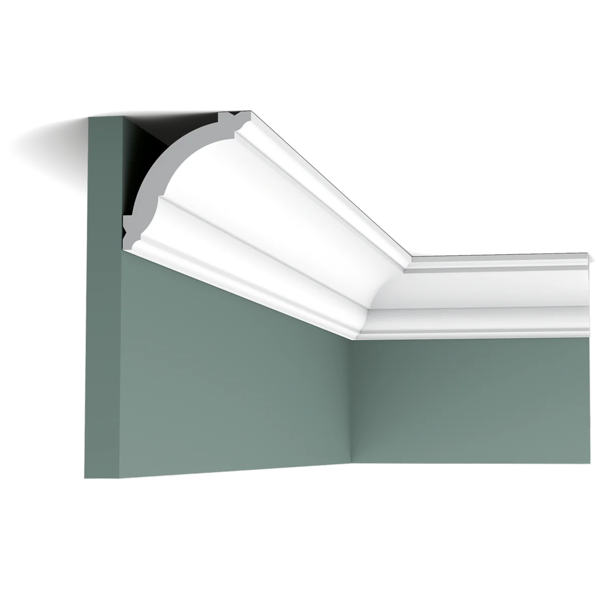 Pack 10 mètres Corniches Plafond CX100 avec colle - Orac x Cimaises-et-plus - 7x7x200cm (h x p x L) - moulure décorative polymère - Image 5