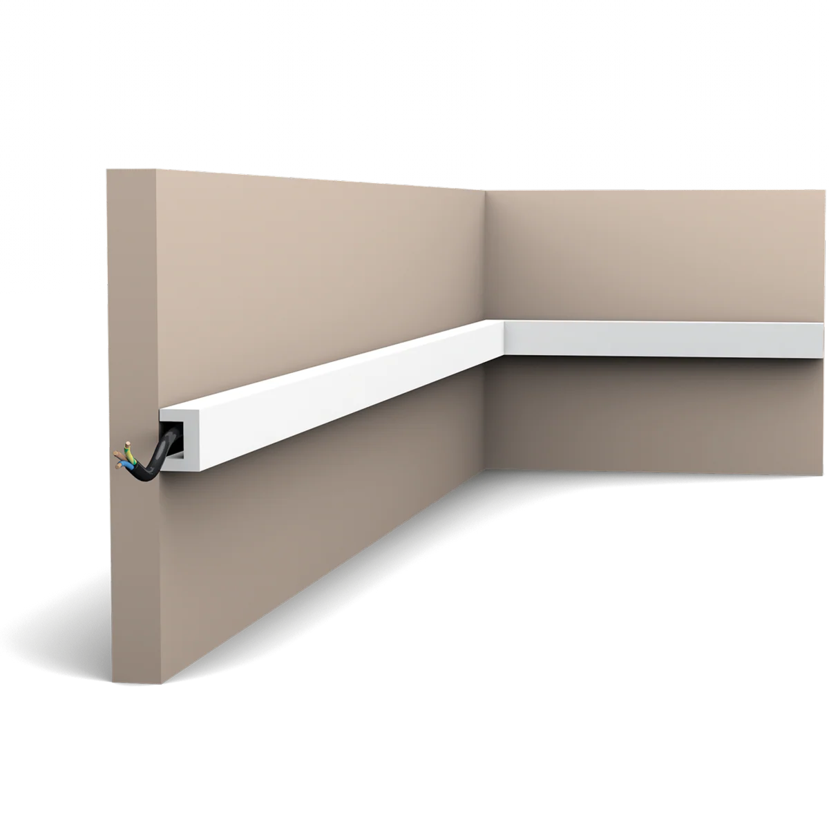 CX190 Corniche plafond pour éclairage indirect Orac Decor  - 2x3x200cm (h x p x L) - moulure décorative polymère - Image 4