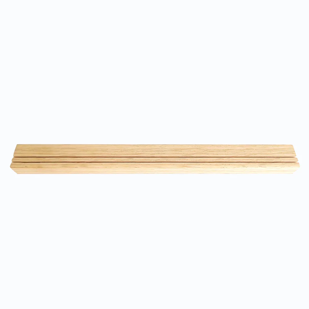 Porte photo en bois - étagère en chêne double rainure - Image 3