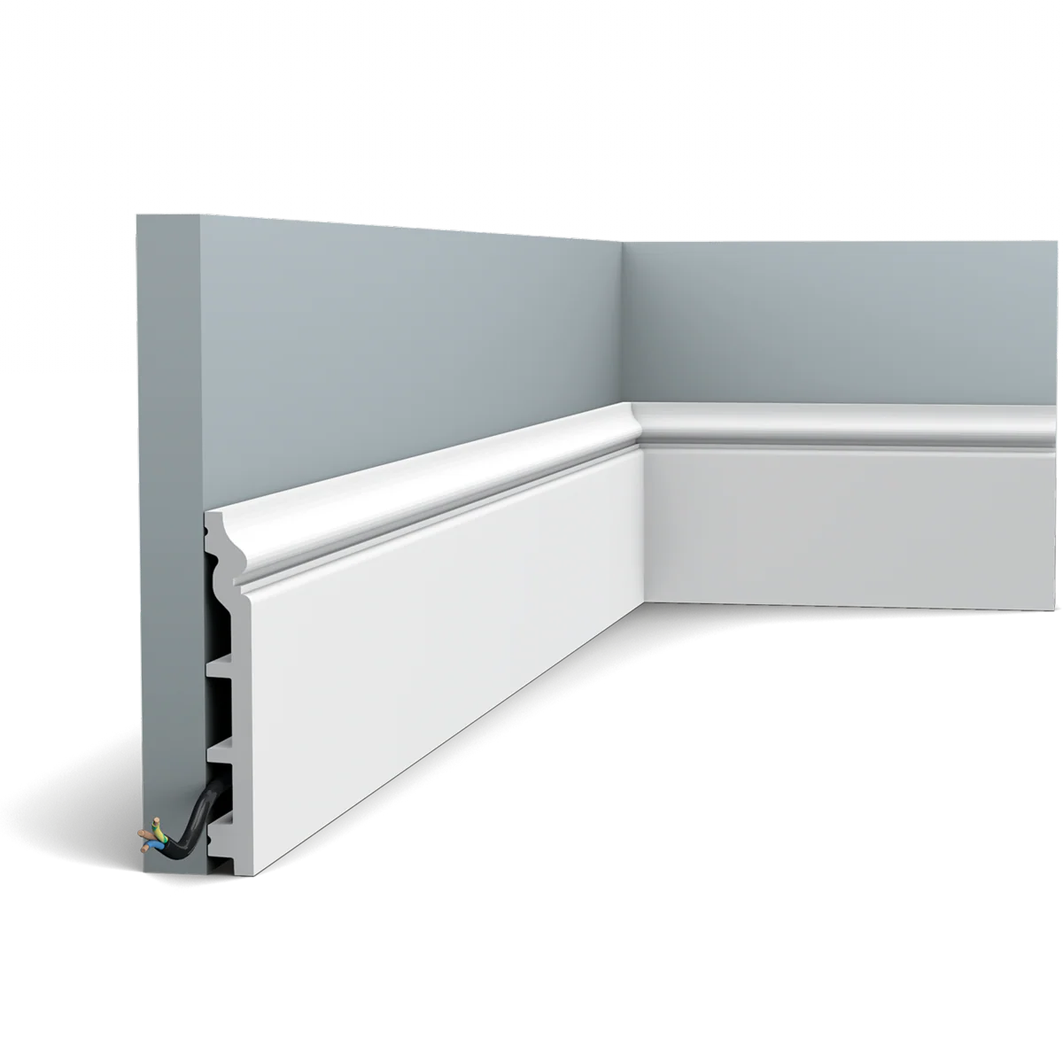 SX118 CONTOUR Plinthe Orac Decor - 14x1,8x200cm (h x p x L) - plinthe décorative polymère - Image 4