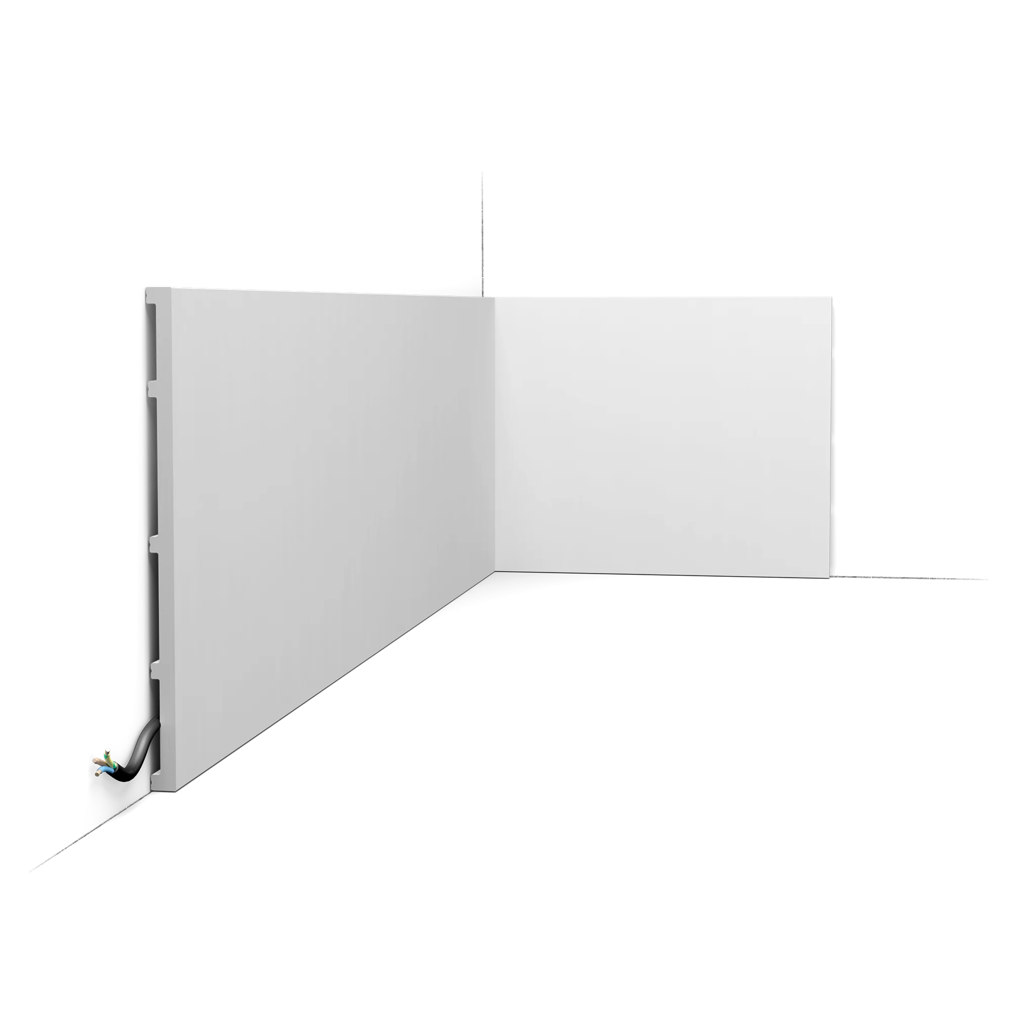 SX207 SQUARE Plinthe Orac Decor - 25 x 1,3 x 200cm (h x p x L) - plinthe décorative polymère - Image 8