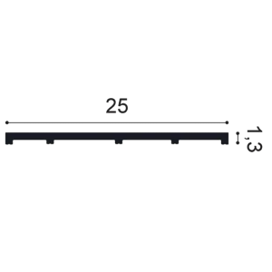 SX207F Plinthe Flexible Orac Decor - 25 x 1,3 x 200cm (h x p x L) - plinthe décorative polymère - Image 4